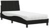vidaXL Bett mit Matratze "Hanko" Schwarz 90x190 cm Stoff 3310498 Bild 2