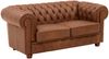 Sofagarnitur 3-2-1 Kalea Echtleder (Antikoptik) cognac Bild 3
