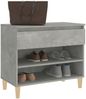 vidaXL Schuhregal Betongrau 70x36x60 cm Holzwerkstoff 819760 Bild 4