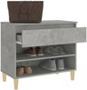 vidaXL Schuhregal Betongrau 70x36x60 cm Holzwerkstoff 819760 Bild 5