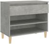vidaXL Schuhregal Betongrau 70x36x60 cm Holzwerkstoff 819760 Bild 2