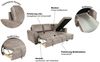 Trends by HG Ecksofa Poll L-Form, B: 245 cm, mit Bettfunktion & Bettkasten Bild 3