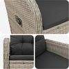 vidaXL Verstellbarer Gartenstuhl Hellgrau und Dunkelgrau 42027156 Bild 5