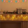 Quntis LED-Lichterkette 150cm Lichterkette Licht Deko Geschenk batteriebetrieben, 1,5 Meter Lichterkette Warmweiß für Innen/Außen Hausbett Bunt Deko Bild 4