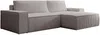 Vente-unique - AMELIA Sofa SamtStoff Grau - B 167 cm x H 85 cm x L 267 cm Bild 3