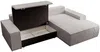 Vente-unique - AMELIA Sofa SamtStoff Grau - B 167 cm x H 85 cm x L 267 cm Bild 5