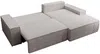 Vente-unique - AMELIA Sofa SamtStoff Grau - B 167 cm x H 85 cm x L 267 cm Bild 4
