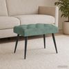 vidaXL Bank mit Knopfheftung Meergrün 60 x 40 x 45 cm Samt 42038554 Bild 3