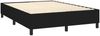 vidaXL Boxspringbett mit Matratze Schwarz 140x190 cm Stoff 3131587 Bild 4