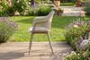 KAWOLA Gartenstuhl ALTEA Outdoor Kunststoff beige mit Kissen 84 x 54 x 59 cm Bild 2