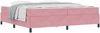 vidaXL Bettrahmen mit Matratze Rosa 200 x 200 cm Stoff 3399089 Bild 2