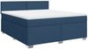 vidaXL Boxspringbett mit Matratze Blau 180x200 cm Stoff 3288266 Bild 3