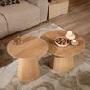Bronx71 Couchtisch Set Ash rund Ø50 / 62 cm Eiche hell Bild 4