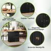Esstisch Ausziehbar 110(140) x 80 x 75 cm Holztisch für Küche & Esszimmer - 6 Personen Esstisch - Maße Für Terrasse und Garten Bild 5