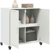 vidaXL Sideboard Weiß 68x39x72 cm Stahl 846661 Bild 5