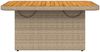 vidaXL Gartentisch Beige 90x55x71 cm Poly Rattan und Akazienholz 368277 Bild 5