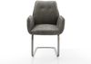 Freischwinger Zoa-Flex Mikrofaser Grau Antik Freischwinger flach Graphit Taschenfederkern Bild 2