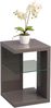 Beistelltisch DOMINGO anthrazit Hochglanz Sicherheitsglas Bild 3