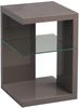 Beistelltisch DOMINGO anthrazit Hochglanz Sicherheitsglas Bild 2