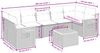 vidaXL 8-tlg. Garten-Sofagarnitur mit Kissen Grau Poly Rattan 3259057 Bild 3