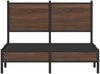 vidaXL Metallbett ohne Matratze Braun Eichen-Optik 120x200 cm 4007920 Bild 5