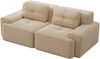 Boneless Modular Sofa,modernes Sofa für Wohnzimmer mit Tiefsitz bequemes Corduroy-Cloud-Sofa Loveseat-Kleinsofa Schlafsofa,Corduroy,Beige, Bild 5
