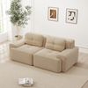 Boneless Modular Sofa,modernes Sofa für Wohnzimmer mit Tiefsitz bequemes Corduroy-Cloud-Sofa Loveseat-Kleinsofa Schlafsofa,Corduroy,Beige, Bild 3