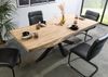 Baumtisch Mango 220x100x77 beige lackiert / Kreuzgestell anthrazit matt FREEFORM 5 Bild 2