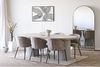 Esstisch >Solva< in Sand / Natur, MDF, Eschenfurnier - 220x75x100cm (BxHxT) Bild 2