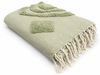 Ibiza Style Couchdecke 130x170cm » Wolldecke mit Fransen » Dekodecke 100% Baumwolle » Wohndecke im Boho Style » Kuscheldecke - Beige Bild 4