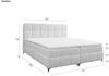 Boxspringbett Bett Schlafzimmerbett SOPHIE 140x200cm Stoff Rolf Honiggelb Bild 5
