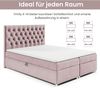 Best for Home Boxspringbett mit Bettkasten Trinity K-14 Bonellfederkern inkl. 7 cm Topper (140x200 160x200 180x200 200x200 cm), mit o. ohne Kopfteil, Flexible Liefermöglichkeiten, Handwerksqualität Bild 2