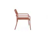 Vente-unique - BIRMOS Garden dining set Metall Rot - B 65 cm x H 81,5 cm x L 56 cm Bild 5