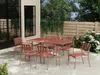 Vente-unique - BIRMOS Garden dining set Metall Rot - B 65 cm x H 81,5 cm x L 56 cm Bild 2