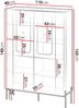 Vitrine Veralli (Farbe: Cashmere) Bild 4