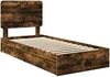 vidaXL Aufbewahrungsbett Geräucherte Eiche 100 x 200 cm Holzwerkstoff 3412718 Bild 4