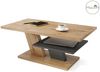 Mazzoni Couchtisch Cliff Eiche Artisan / Anthrazit Grau matt Wohnzimmertisch 110x60x45cm Bild 3