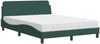 vidaXL Bett mit Matratze "Dover" Dunkelgrün 140x200 cm Samt 3208414 Bild 2