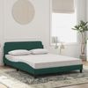 vidaXL Bett mit Matratze "Dover" Dunkelgrün 140x200 cm Samt 3208414 Bild 3
