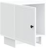 vidaXL Nachttisch Weiß 43 x 34,5 x 50 cm Holzwerkstoff 893875 Bild 3