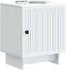 vidaXL Nachttisch Weiß 43 x 34,5 x 50 cm Holzwerkstoff 893875 Bild 2