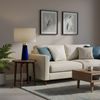 Relaxdays Tischlampe Samt & Leinen Bild 2