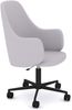 ASSMANN Schalenstuhl Consento Triest High Back gepolstert mit Rollen Hellgrau 56x63x98cm Textil Bild 2