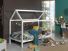 Hausbett 90x200 cm Kiefernholz Weiß Bild 2