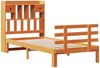 vidaXL Massivholzbett mit Regal ohne Matratze Wachsbraun 100x200 cm 3322812 Bild 3