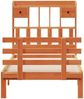 vidaXL Massivholzbett mit Regal ohne Matratze Wachsbraun 100x200 cm 3322812 Bild 4