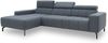 DOMO Collection Cunelli, Ecksofa mit Kopfstützfunktion, Webstoff blau, 175 x 292 cm Bild 3