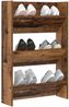 vidaXL Schuhschrank mit Regal Altholz 60 x 18 x 90 cm Holzwerkstoff 875146 Bild 3