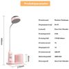 Novzep LED Nachtlicht LED-Stifthalterleuchte Schreibtischlampe,Kinder Nachttischlampe, mit dimmbare Projektion verstellbarer Lichtmast Bild 2