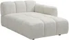 Vente-unique - CARLIVI Sofa Stoff Weiß - B 170 cm x H 73 cm x L 288 cm Bild 2